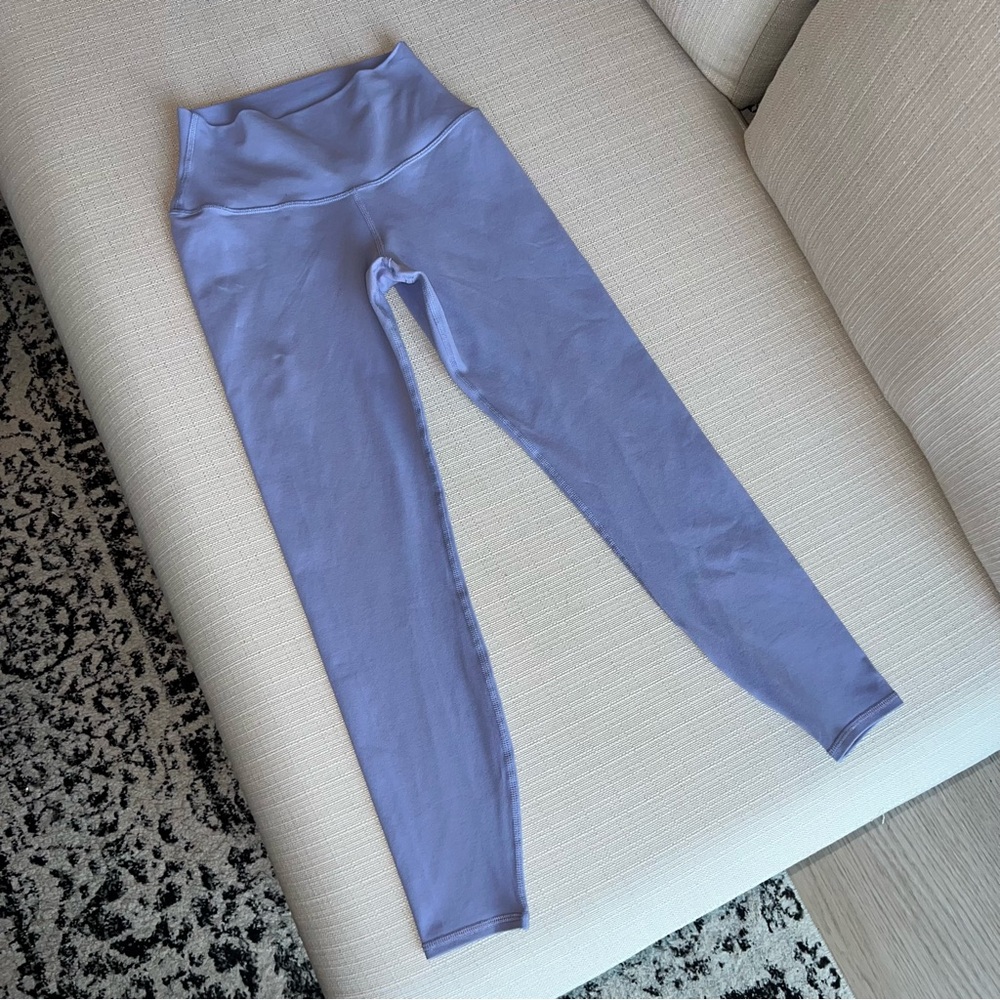 ALO Yoga Purple Leggings High Waist Stretchy - Picture 1 of 7